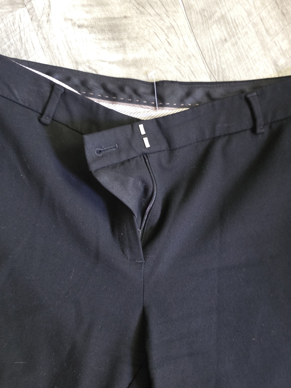 Massimo Dutti Black Dress Trousers - Picture 2 of 5